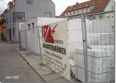 Neubau von 6 Stadthäusern Filterstraße Ecke Papenstraße in Stralsund