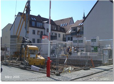 Neubau Reihenhauswohnanlage in der Papenstra�e in Stralsund