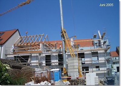 Neubau Reihenhauswohnanlage in der Papenstra�e in Stralsund