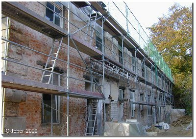 Sanierung Teilst�ck der Stadtmauer Stralsund