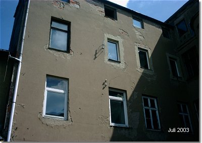 Sanierung M�nchstra�e 18/18a in Stralsund