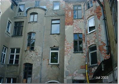Sanierung M�nchstra�e 18/18a in Stralsund