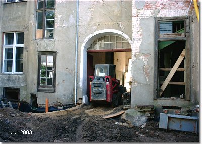 Sanierung M�nchstra�e 18/18a in Stralsund