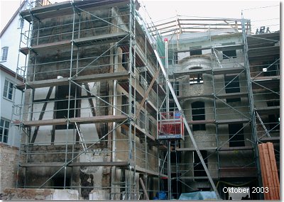 Sanierung M�nchstra�e 18/18a in Stralsund