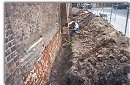 Sanierung Teilst�ck der Stadtmauer Stralsund
