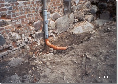 Sanierung Teilst�ck der Stadtmauer Stralsund