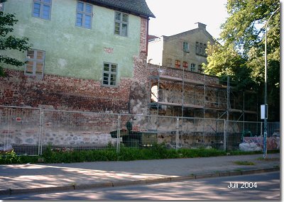 Sanierung Teilst�ck der Stadtmauer Stralsund